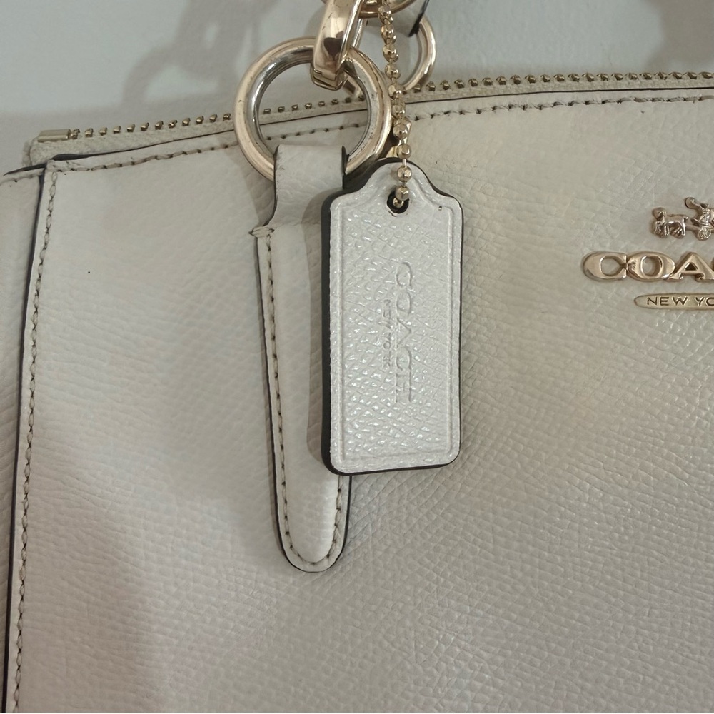 Coach Ivory Satchel with Crossbody Strap - Picture 4 of 16